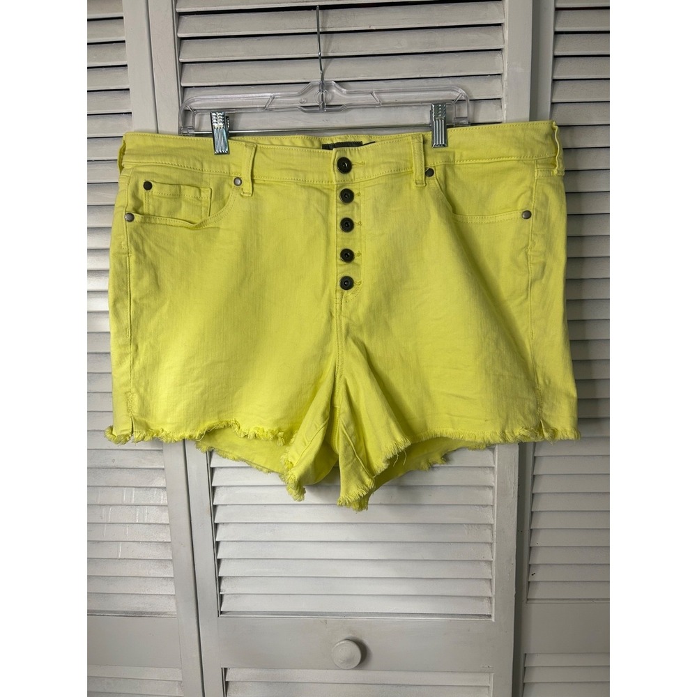 torrid Lime Green Cutoff Jean Shorts Size 20